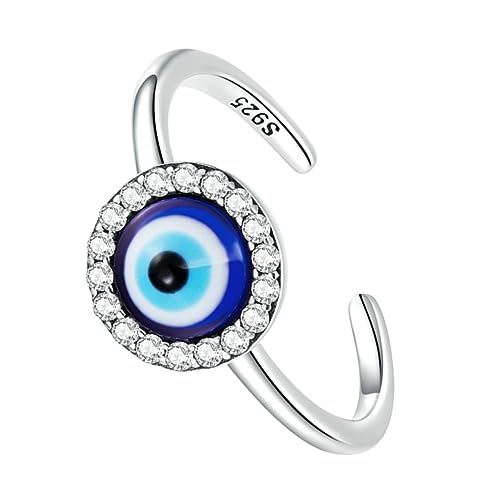 Garneck Evil Eye Ring Verstellbarer Wickelring für Damen Offenes Band mit Zirkonia Modisches Schmuckstück für Frauen und Mädchen für Partys und Besondere Anlässe Garneck Evil Eye Ring Verstellbarer Wickelring für Damen Offenes Band mit Zirkonia Modisches Schmuckstück für Frauen und Mädchen für Partys und Besondere Anlässe von Garneck