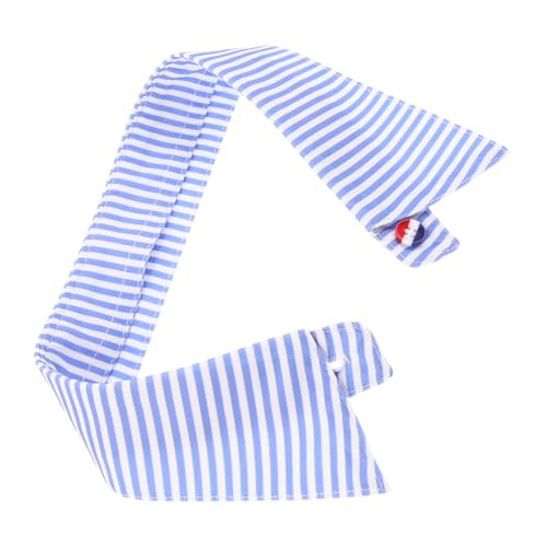 Garneck Falscher Kragen Damen Abnehmbar Streifen Design Faux Collar für Bluse Pullover Einsatz Modisch Vielseitig Blau von Garneck