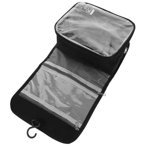 Garneck Faltbare Kosmetiktasche mit Haken Große Schwarze Kulturtasche für Damen und Herren Leichter Reise Toilettenbeutel Praktischer Organizer für Make Up und Pflegeprodukte Unterwegs Garneck Faltbare Kosmetiktasche mit Haken Große Schwarze Kulturtasche für Damen und Herren Leichter Reise Toilettenbeutel Praktischer Organizer für Make Up und Pflegeprodukte Unterwegs von Garneck