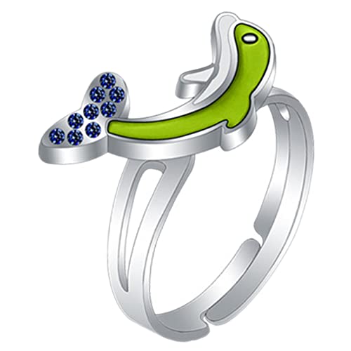 Garneck Farbwechselring für Verstellbarer Delfin Stimmungsring Hochwertiger Farbe nach und Temperatur Ändert Perfekter Schmuck für Outfit Garneck Farbwechselring für Verstellbarer Delfin Stimmungsring Hochwertiger Farbe nach und Temperatur Ändert Perfekter Schmuck für Outfit von Garneck