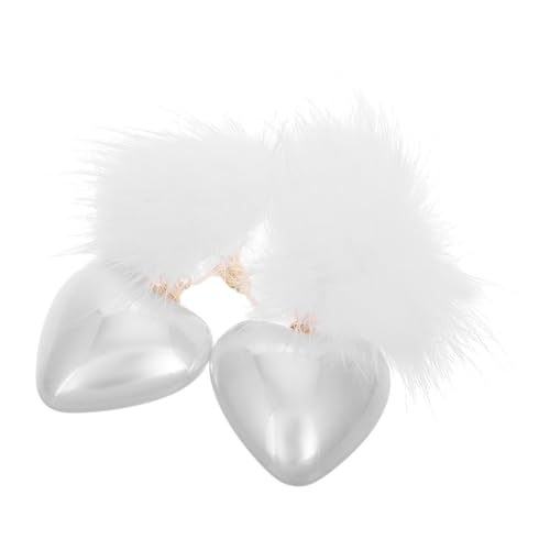 Garneck Fellbommel Ohrringe mit Herzform und Eleganter Kunstperle Ohrstecker für Damen Vielseitig Tragbar zu Besonderen Anlässen Perfektes Valentinstagsgeschenk von Garneck