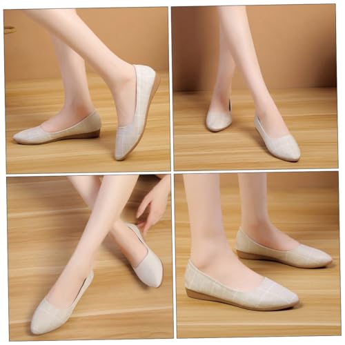 Garneck Flache Damenschuhe Frühling Sommer Komfortable Damen Ballerinas mit Rutschfester Sohle Leicht und Langlebig für Alltag Arbeit und Freizeit von Garneck