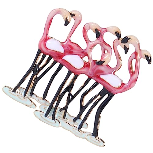 Garneck Flamingo Brosche mit Strass für Damen Ästhetische Anstecknadel Dekorativer Pin für Kleider Jacken Mäntel und Taschen Perfektes für Besondere Anlässe von Garneck