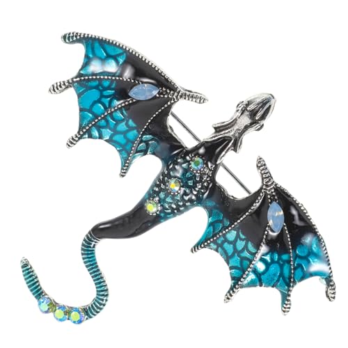 Garneck Drachennadel Chinesische Brosche Kleine Ornament Vintage Anstecknadel Kleidung Dekor Für Männer Und Frauen von Garneck