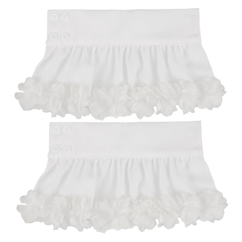 Garneck Französische Blumen Puffärmel Weichem Chiffon Abnehmbare Dekorative Falsche Manschetten Atmungsaktive Ärmelverzierung für Festliche Bühnenauftritte und Besondere Anlässe von Garneck