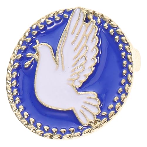Garneck Friedenstaube Brosche Pin Legierung Friedenssymbol Schmuck Anstecknadel für Damen Rucksack Jacke Kleidung Accessoire Vielseitig für Feier Hochzeit Party von Garneck