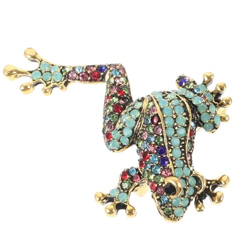 Garneck Frosch Anstecknadel Kleidung Revers Pin Tier Brosche Metall Rucksack Brosche Kleidung Dekoration Hutnadel Ästhetische Nadel Broschennadel von Garneck