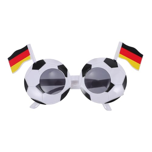 Garneck Fußball Fanartikel Sonnenbrille Soccer Ball Form Partybrille Bunte Karnevalsbrille für Fußballfans Langlebige Kunststoff Brille als Lustiges Match Cheer Accessoire Garneck Fußball Fanartikel Sonnenbrille Soccer Ball Form Partybrille Bunte Karnevalsbrille für Fußballfans Langlebige Kunststoff Brille als Lustiges Match Cheer Accessoire von Garneck