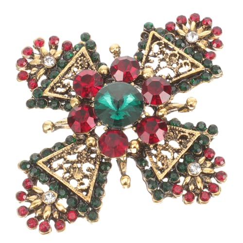 Garneck Geometrische Vintage Brosche mit Strass Modische Anstecknadel für Damen Zierliche Hochzeitsschmuck Stilvolle Reversnadel für Party und Alltag von Garneck