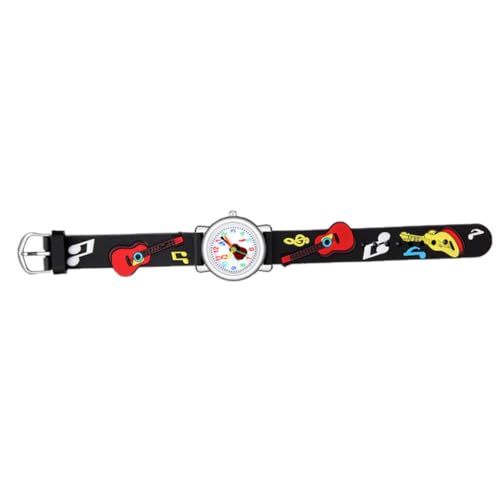 Garneck Kinderuhr mit Gitarrenmuster Studentenuhr für Jungen und Mädchen Leichtes Armband Geburtstagsgeschenk von Garneck