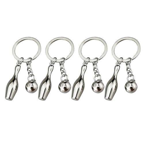 Give Bowling Bowling Schlüsselanhnger Mini Bowling Anhnger Zinklegierung Silber 8 Stücke Taschenanhnger Sportthema Schlüsselbund Bowling Fan Kinder Erwachsene Bowling Preise von Garneck
