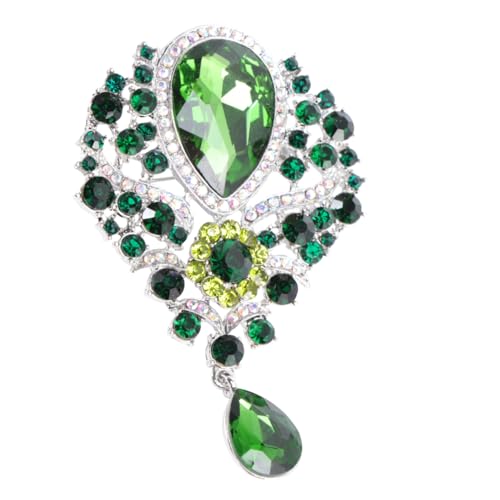 Garneck Glänzende Strassbrosche Legierung und Dekorative Anstecknadel für Kleidung Schals und Taschen B Langlebig Leicht und Sicher der Anwendung von Garneck