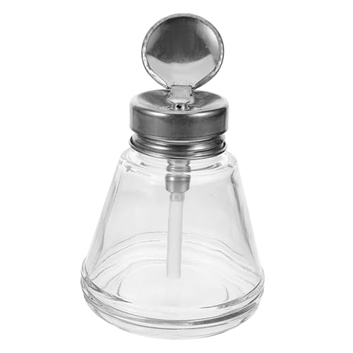Garneck Glas pumpflasche Nachfüllbar Flüssigspender Press Mechanismus Leere Flasche für Nagellackentferner Make up entferner Bad Hotel Alltag von Garneck