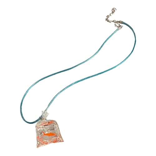 Garneck Goldene Halskette mit Filigranem Goldfisch Anhänger Leichte Damen Halskette für Mädchen Modisches Braut Schmuckstück Vielseitig Kombinierbar für Alltag und Besondere Anlässe von Garneck