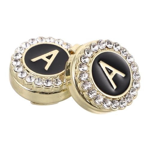 Garneck Goldfarbene Buchstaben Manschettenknöpfe Herren aus Zinklegierung Handpolierte Langlebige Shirt Studs Business und Hochzeits Accessoires zu Geburtstag und Feiertagen von Garneck