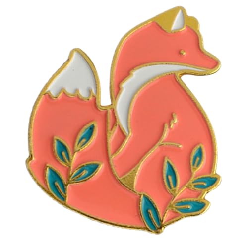 Garneck Goldfarbene Fox Brosche Pin Niedliche Tier Anstecknadel für Kleidung Tasche Hut Langlebig Kreative Modeaccessoire Geschenkidee für Damen und Herren von Garneck