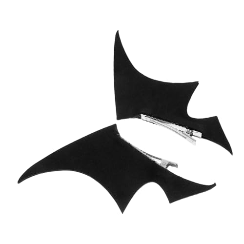 Garneck Gothic Bat Wing Haarspangen Sicherer Halt Leicht Komfortabel Für Alltag Halloween Party Cosplay Stilvolle Punk Haarschmuck Damen von Garneck
