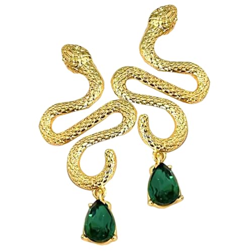 Garneck Gothic Schlangenohrringe Ohrstecker Vintage Design Ohrstecker für Damen Modischer Schmuck Vielseitig Kombinierbar für Alltag und Besondere Anlässe von Garneck