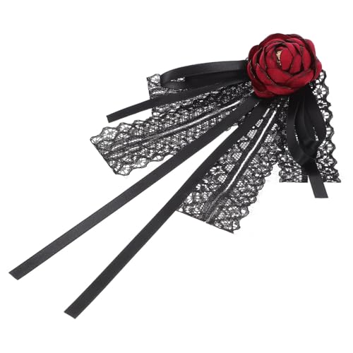 Garneck Große Schleifenbrosche für Frauen Krawatte mit und Metalldetails als Modisches Accessoire für Festliche Anlässe und Besondere Anlässe von Garneck