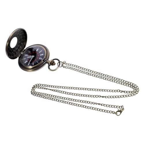 Garneck Große Vintage Taschenuhr mit Kette Klassische Römische Ziffern Herren Retro Kettenuhr Legiertem Material Nostalgische Statement Uhr für Männer und zu Abschlussfeier von Garneck