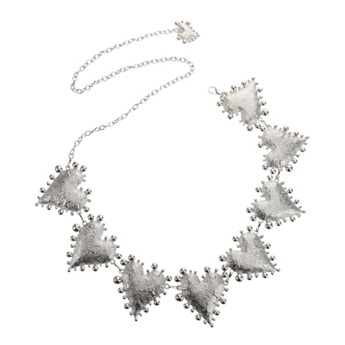 Garneck Großes Herz Metall Design Hüftkette für Partys Dates Modischer Bauchschmuck für von Garneck