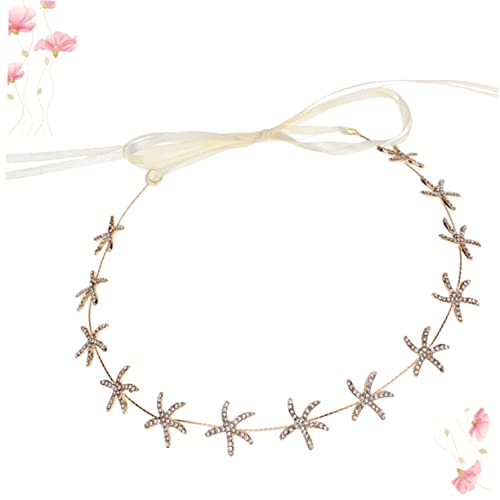 Garneck Seestern Stirnband Mit Strass Für Damen Hochzeit Kopfbedeckung Brautschmuck Stern Party Dekoration Ohren Befestigung Hochzeitsfeiern von Garneck
