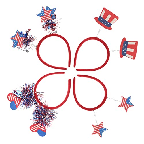 Garneck Haarreifen Zum 4. Juli Usa-flagge Buren-party Kopfschmuck Dekoration 4 Designs von Garneck