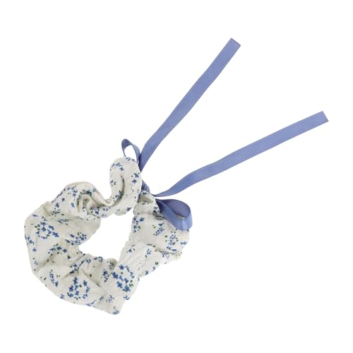 Garneck Haargummis Mit Schleifenknoten Für Elastische Haargummis Mit Blumenmuster Für Damen Süße Haarspangen Pferdeschwanzhalter Haaraccessoires Mit Schleife Elastische Haarbänder von Garneck