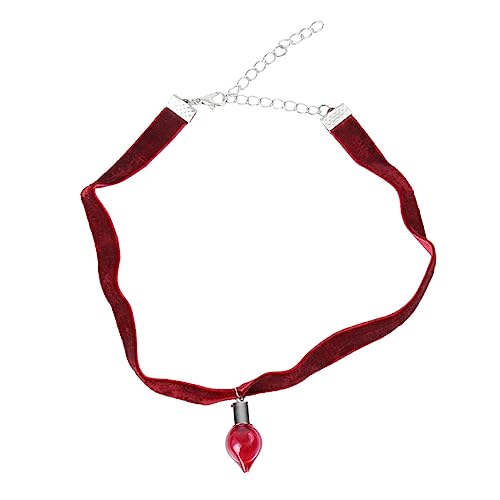 Garneck Halloween Halskette Gothic Blutflasche Anhänger Kettenhalsband Schwarz Weihnachtsdekoration für Mädchen Party Schmuck Garneck Halloween Halskette Gothic Blutflasche Anhänger Kettenhalsband Schwarz Weihnachtsdekoration für Mädchen Party Schmuck von Garneck