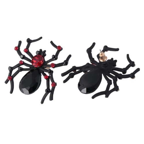 Garneck Halloween Spinnenohrringe Kristallbesetzte Ohrstecker Schwarze Alloy Studs Damen Deko Halloween Accessoires Leicht und Glänzend Für Kostüme und Alltag Garneck Halloween Spinnenohrringe Kristallbesetzte Ohrstecker Schwarze Alloy Studs Damen Deko Halloween Accessoires Leicht und Glänzend Für Kostüme und Alltag von Garneck