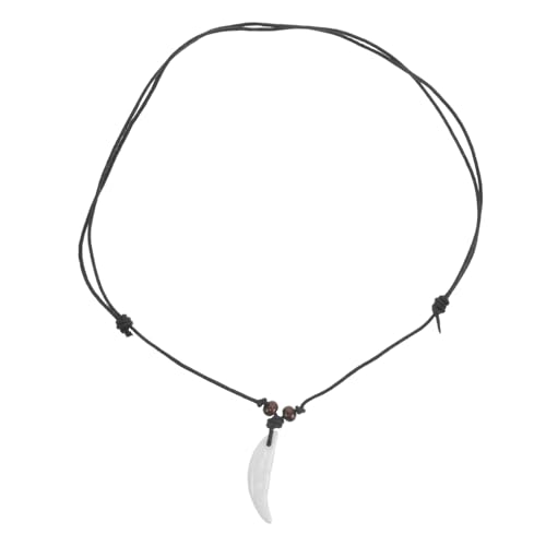 Garneck Halskette für Herren Damen Wolfzahnpendant Verstellbare Choker für Freizeit Partys Outdoor Aktivitäten Einzigartiges für Freunde Familie Garneck Halskette für Herren Damen Wolfzahnpendant Verstellbare Choker für Freizeit Partys Outdoor Aktivitäten Einzigartiges für Freunde Familie von Garneck