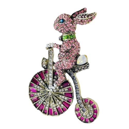 Garneck Hasen Brosche mit Strass Dekorative Metallnadel für Kleidung Elegant und Vielseitig für Anlässe Wie Weihnachten Hochzeiten und Partys Accessoire für Frauen von Garneck