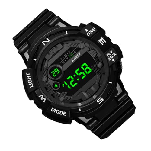 Garneck Leuchtende Elektronische Armbanduhr für Studenten Multifunktionale Sportuhr mit Wasserdichtem Design Anpassbarem Armband und Alarmfunktion von Garneck