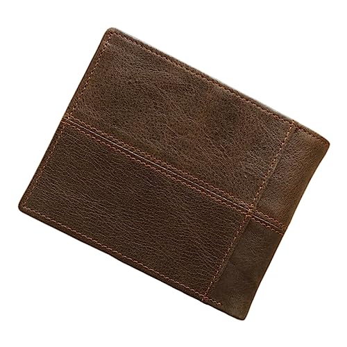 Garneck Herren Geldbörse Echtem Retro RFID Blockierende Geldtasche Multifunktionale und Kreditkartenhalter Hochwertige Langlebige Brieftasche für Männer als für Freunde und Familie von Garneck
