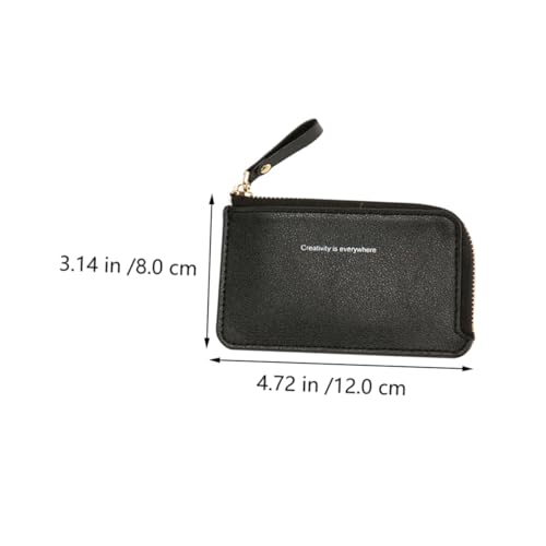 Garneck Kreative Pu Geldbörse Herren Multifunktionale Kartenhalter Brieftasche Kurze Schlanke Geldbörse Für Männer Schwarz Langlebig Mit Reißverschluss Für Kreditkarten Und Münzen von Garneck