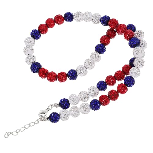 Garneck Herren Halskette Bunten Strassperlen Schmuckdekoration für Männer Vielseitig Einsetzbar für Elegantes für Familie und Freunde von Garneck
