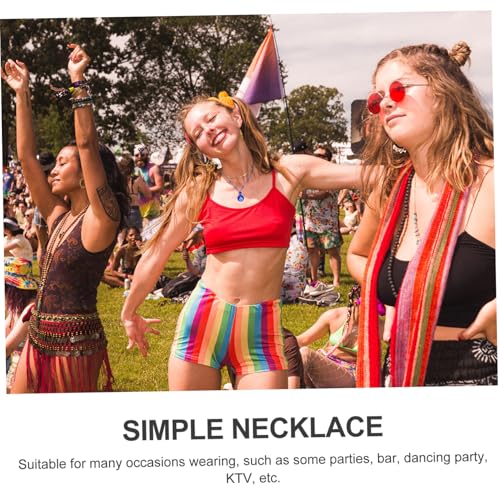 Garneck Herren Halskette mit Blauem Glas Auge Anhänger Verstellbares Schutzamulett Modisches Schlüsselbein Schmuck für Männer Langlebig und Vielseitig für Party und Alltag von Garneck