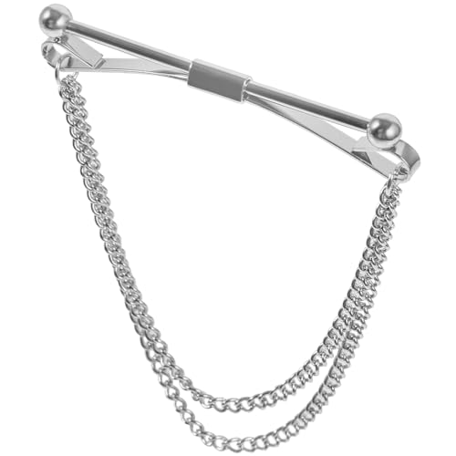 Garneck Herren Kragennadel mit Kette Metall Collar Bar Pin für Business Hemden Langlebiger Anzug Kragenstift Leicht und Einfach zu Tragen für Formelle Anlässe und Besondere Events von Garneck