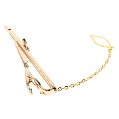 Garneck Herren Krawattenklammer Robustem Kupfer Goldfarbene Musiknoten Form Stilvolles Accessoire für Hochzeit Party und Festliche Anlässe Krawattennadel für Männer von Garneck