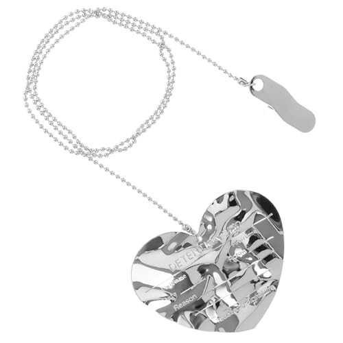 Garneck Herzförmige Brosche mit Kettenanhänger Anstecknadel für Anzug und Kleidung Modisches Accessoire für Damen und Herren für Party und Alltag von Garneck