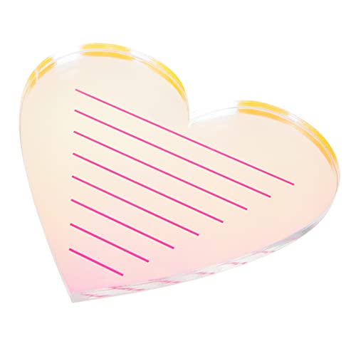 Garneck Herzförmiges Wimpernbrett Aus Hochwertigem Acryl Für Wimpernverlängerung – Praktische Wimpern-Anzeigetafel Mit Mülleimer-Organizer Ideal Für Profis Und Studios Leere von Garneck