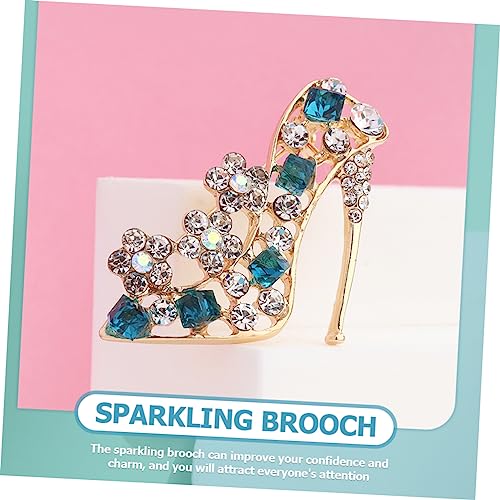 Garneck High Heel Bling Brosche Anstecknadel Legierung Funkelnde Damen Schmucknadel für Taschen Schals Abendkleider Dekoration für Freundinnen Langlebig und von Garneck