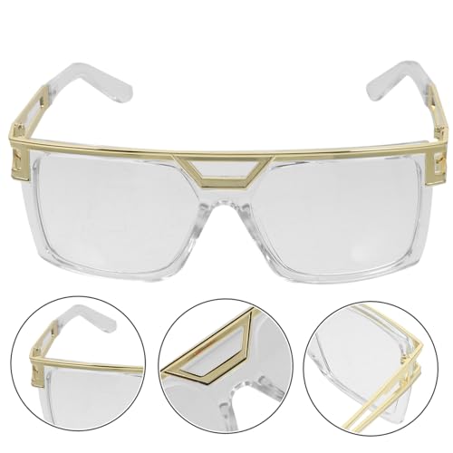 Garneck Hip Hop Sonnenbrille Metallrahmen Vintage Design Retro Style für Damen und Herren Festival Outdoor Sport Garneck Hip Hop Sonnenbrille Metallrahmen Vintage Design Retro Style für Damen und Herren Festival Outdoor Sport von Garneck