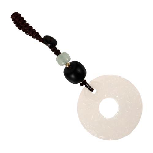 Garneck Jade Schlüsselanhänger Charm Prosperity Anhänger Einzigartiges Design mit Jade und Seil für Glück und Wohlstand Hochwertiges Handwerk für Stilvolle Accessoires Garneck Jade Schlüsselanhänger Charm Prosperity Anhänger Einzigartiges Design mit Jade und Seil für Glück und Wohlstand Hochwertiges Handwerk für Stilvolle Accessoires von Garneck