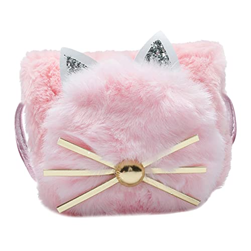 Garneck Kätzchen Plüsch Umhängetasche für Mädchen Lustige Cartoon Design Handtasche für Partys Reisen und Täglichen Gebrauch für Kleine Modebewusste von Garneck