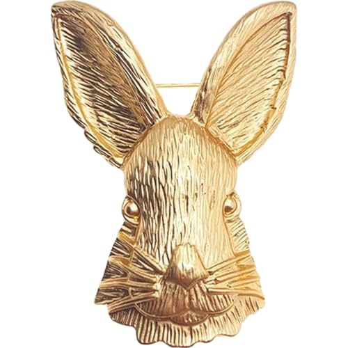 Garneck Kaninchen Brosche Damen Anstecknadel Metallnadel Tierbrosche Retro Design Für Kleidung Und Schals Stilvolle Dekoration Mit Süßem Kaninchenmotiv von Garneck