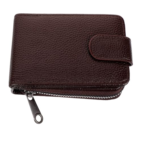 Garneck Kartenetui Herren Klein Kompakt Kreditkartenhalter Braun Multifunktional Modisch Leicht Tragbar für Alltag Reisen und Büro von Garneck