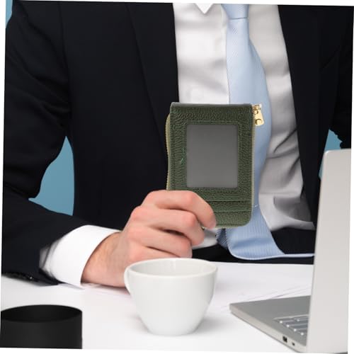 Garneck Kartenetui aus Aluminiumlegierung und PU Verschleißfest Kompakt und Leicht mit Mehreren Kartenfächern Kleiner Organizer für Kreditkarten und Ausweise Praktisches Portemonnaie für von Garneck