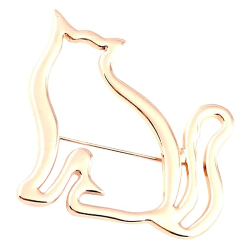 Garneck Katzenbrosche Anstecknadel Für Kleidung Mit Katzenform Legierungsbrosche Für Damenbekleidung Hüte Und Taschen von Garneck