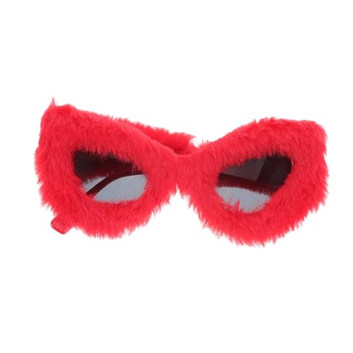 Garneck Katzenaugen Sonnenbrille mit Uv Schutz Flauschig Weiche Party Brille für Damen Trendige Cosplay Accessoires Komfortabel Leicht für Festival und Freizeit Garneck Katzenaugen Sonnenbrille mit Uv Schutz Flauschig Weiche Party Brille für Damen Trendige Cosplay Accessoires Komfortabel Leicht für Festival und Freizeit von Garneck